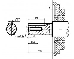 Двигатель бензиновый G 460/192FE (S-тип, вал под шпонку ? 25мм) - K3-foto7