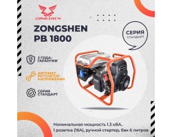 Бензиновый генератор Zongshen PB 1800