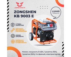 Бензиновый генератор Zongshen KB 9003 E