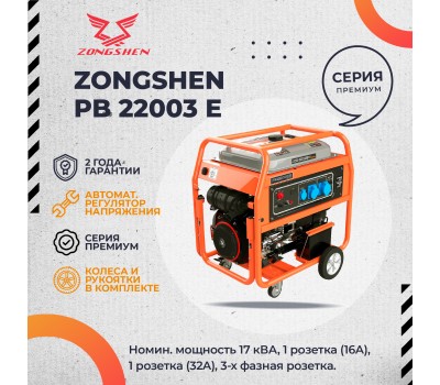Бензиновый генератор Zongshen PB 22003 E