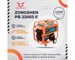 Бензиновый генератор Zongshen PB 22003 E