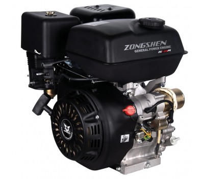 Двигатель бензиновый с горизонтальным валом Zongshen ZS 168 FBE для строительной техники и силового оборудования