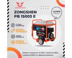 Бензиновый генератор Zongshen PB 15003 E