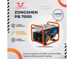 Бензиновый генератор Zongshen PB 7000