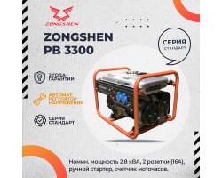 Бензиновый генератор Zongshen PB 3300