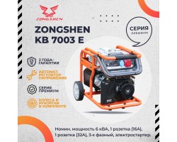 Бензиновый генератор Zongshen KB 7003 E-foto6