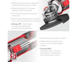 Угловая шлифмашина 125 мм 800 Вт Зубр УШМ-125-805-foto4