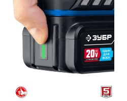Аккумуляторная бесщеточная дрель-шуруповерт Зубр DB-201-42-foto11
