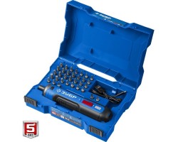 Аккумуляторная отвертка 4 Vmax в кейсе с набором 33 бит Зубр PSD-4S-foto12
