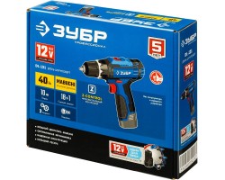 Аккумуляторная дрель-шуруповерт Зубр DL-121-foto5