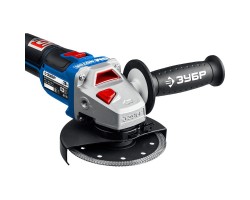 Аккумуляторная бесщеточная угловая шлифмашина Зубр AB-125-foto2