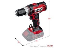 Аккумуляторная дрель-шуруповерт Зубр ДШЛ-185-foto11