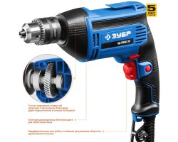 Дрель реверсивная ЗУБР ЗД-П550 ЭР серия ПРОФЕССИОНАЛ-foto2