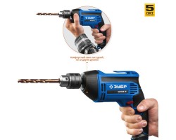 Дрель реверсивная ЗУБР ЗД-П550 ЭР серия ПРОФЕССИОНАЛ-foto6