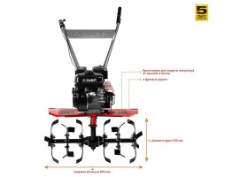 Мотоблок бензиновый Зубр МТБ-300-foto5