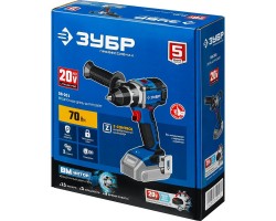 Аккумуляторная бесщеточная дрель-шуруповерт Зубр DB-201-foto9
