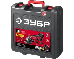 Аккумуляторная углошлифовальная машина серия Зубр УШМ-18-125-41-foto15