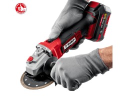 Аккумуляторная углошлифовальная машина серия Зубр УШМ-18-125-41-foto11