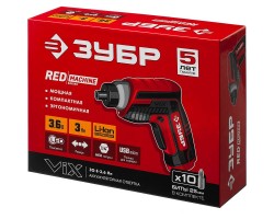 Отвертка аккумуляторная ViX ЗУБР ЗО-Е-3.6 Ли серия МАСТЕР-foto2