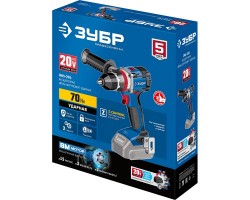 Аккумуляторная бесщеточная ударная дрель-шуруповерт Зубр DBS-201-foto10