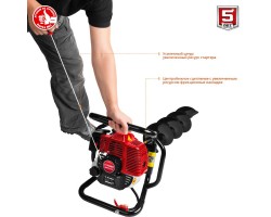 Мотобур (бензобур) со шнеком ЗУБР МБ1-200 Н-foto8