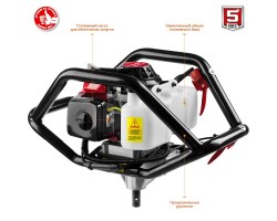 Мотобур (бензобур) со шнеком ЗУБР МБ2-300 Н-foto4