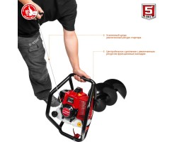 Мотобур (бензобур) со шнеком ЗУБР МБ2-300 Н-foto8