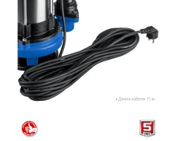 Насос дренажный с большим напором Зубр НПГ-Т5-1500-foto3