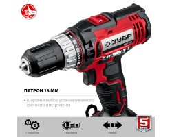 Аккумуляторная дрель-шуруповерт Зубр ДШЛ-145-21-foto8