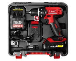 Дрель-шуруповерт 2 АКБ Зубр ДА-14.4-2-Ли КНМ2 серия МАСТЕР-foto11