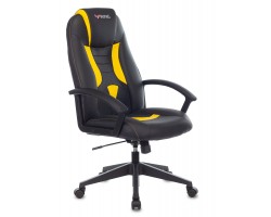 Кресло игровое Zombie VIKING-8 черный/желтый эко.кожа крестовина пластик