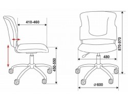 Кресло Бюрократ CH-322SXN серый 26-25 крестовина металл хром-foto5