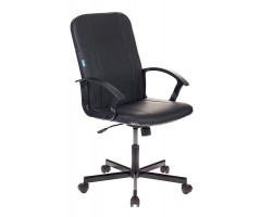 Кресло Бюрократ CH-551 черный Leather Black эко.кожа крестовина металл черный