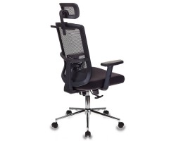 Кресло руководителя Бюрократ MC-612-H черный BM-11 сиденье черный 26-В01 сетка/ткань крестовина хром-foto4