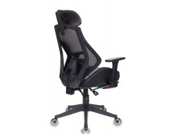 Кресло игровое Бюрократ CH-770 черный искусст.кожа/сетка с подголов. крестовина пластик подст.для ног-foto4