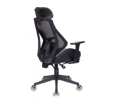 Кресло игровое Бюрократ CH-770 черный искусст.кожа/сетка с подголов. крестовина пластик подст.для ног