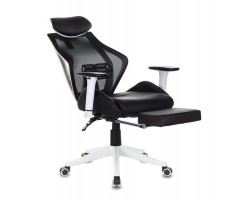 Кресло игровое Бюрократ CH-W770 черный искусст.кожа/сетка с подголов. крестовина пластик подст.для ног пластик белый-foto6
