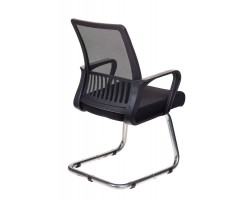 Кресло Бюрократ MC-209 черный TW-01 TW-11 сетка/ткань полозья металл хром-foto4