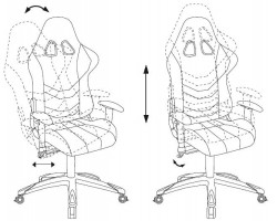 Кресло игровое Бюрократ CH-772N две подушки черный искусственная кожа-foto6