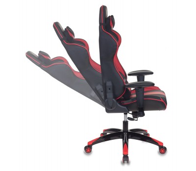 Кресло игровое Бюрократ CH-772N две подушки черный/красный искусственная кожа