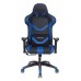 Кресло игровое Бюрократ CH-772N две подушки черный/синий искусственная кожа