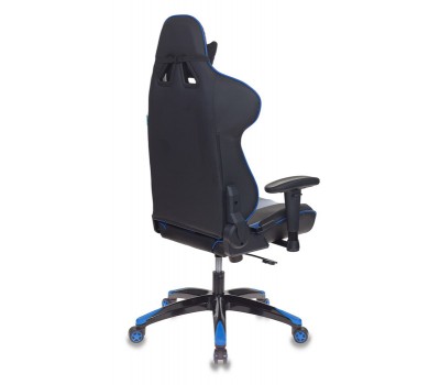 Кресло игровое Бюрократ CH-772N две подушки черный/синий искусственная кожа