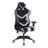 Кресло игровое Бюрократ CH-772N черный/белый искусственная кожа с подголов. крестовина пластик