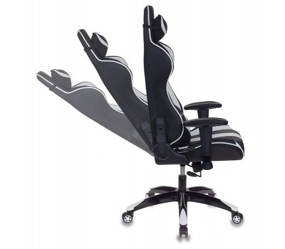 Кресло игровое Бюрократ CH-772N черный/белый искусственная кожа с подголов. крестовина пластик