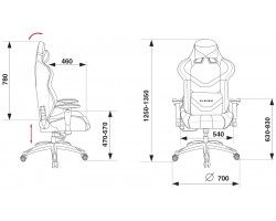 Кресло игровое Бюрократ CH-772N черный/белый искусственная кожа с подголов. крестовина пластик-foto7