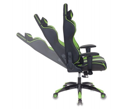 Кресло игровое Бюрократ CH-772N черный/зеленый искусственная кожа с подголов. крестовина пластик