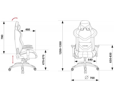 Кресло игровое Бюрократ CH-772N черный/зеленый искусственная кожа с подголов. крестовина пластик