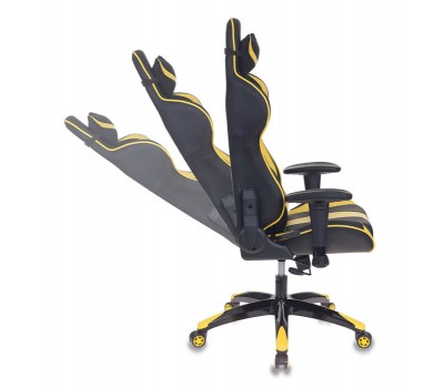 Кресло игровое Бюрократ CH-772N черный/желтый эко.кожа с подголов. крестовина пластик