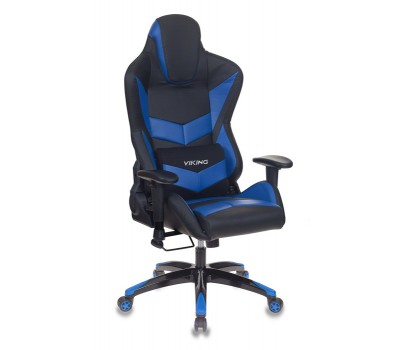 Кресло игровое Бюрократ CH-773N одна подушка черный/синий искусственная кожа