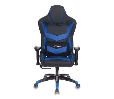 Кресло игровое Бюрократ CH-773N одна подушка черный/синий искусственная кожа